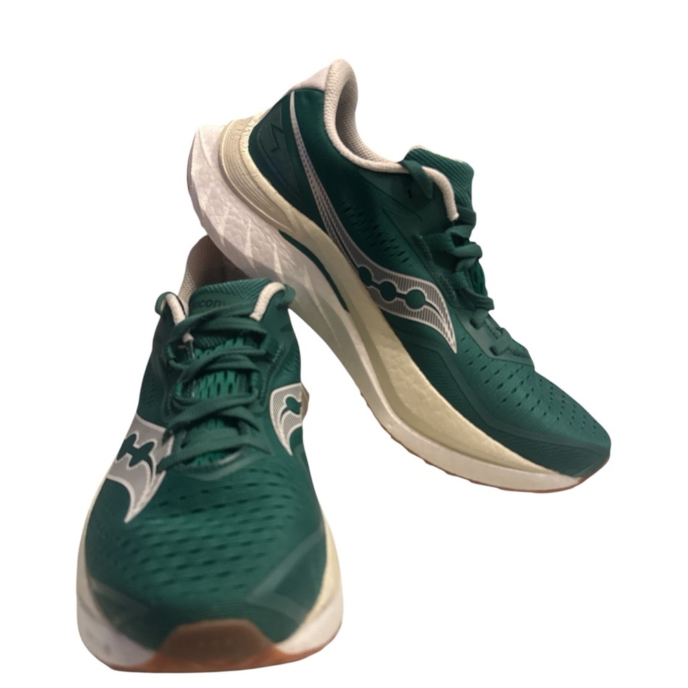 Saucony Women's Green and White Running Shoes